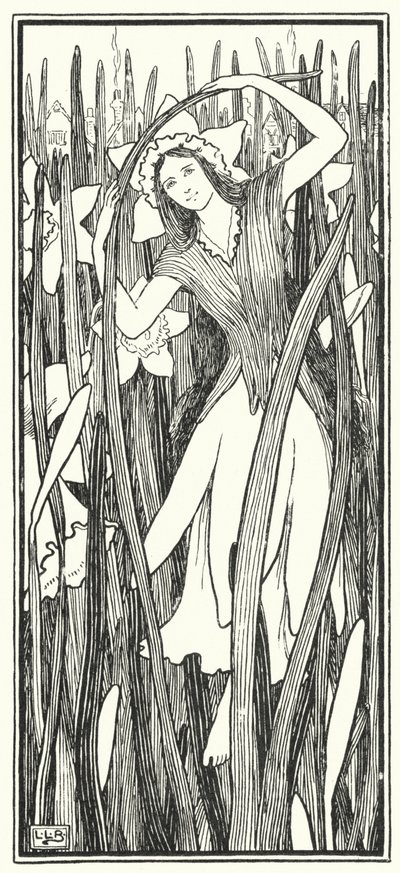 Daffy-down-dilly has come up to town, in a yellow petticoat and a green gown by Leonard Leslie Brooke