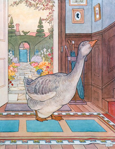 Goosey, Goosey Gander by Leonard Leslie Brooke