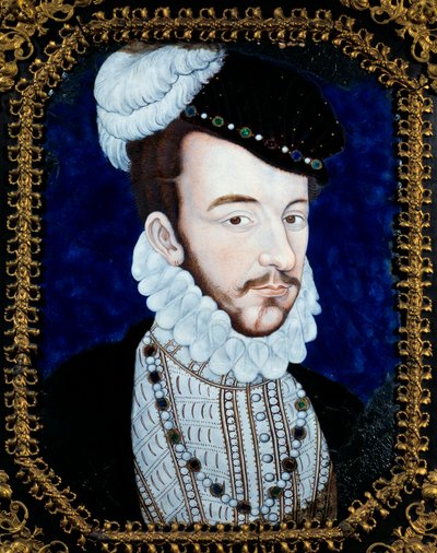 Portrait of Charles IX, King of France (1550-1574) by Leonard Limosin