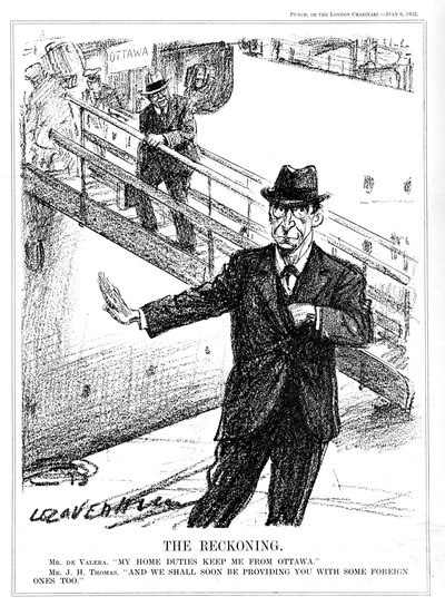 Eamon De Valera Declining the Opportunity to Attend the Ottawa Conference by Leonard Raven Hill