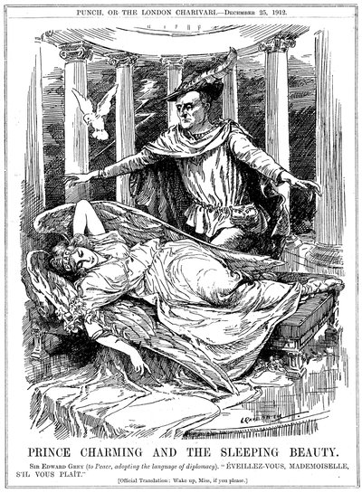 Prince Charming and the Sleeping Beauty by Leonard Raven Hill