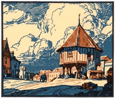 The Market Cross, Wymondham, Norfolk by Leonard Russell Squirrell