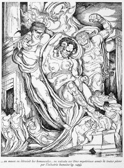 In mass the homuncules were destroyed, these mysterious beings were executed by human industry - in 