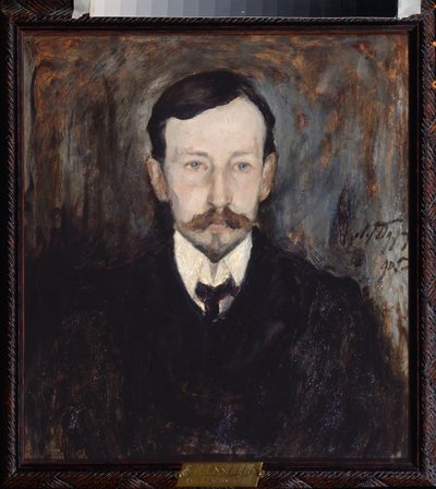 Portrait of the Author Ivan A. Bunin - Painting by Leonard Viktorovich Turzhansky by Leonard Viktorovich Turzhansky
