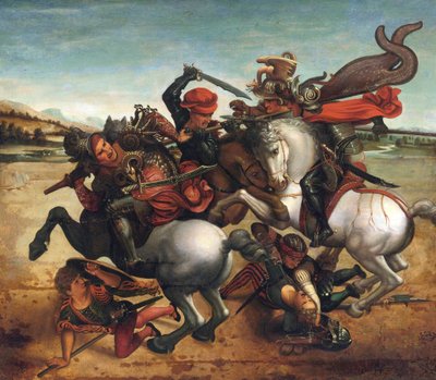 The Fight for the Standard from The Battle of Anghiari by Leonardo da (follower of) Vinci