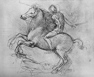 A Horseman Trampling on a Fallen Foe, c1480 by Leonardo da Vinci