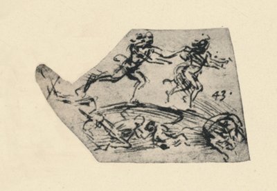 A Man Pursuing a Woman by Leonardo da Vinci