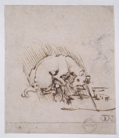 A Unicorn Dipping its Horn into a Pool of Water, c.1481 by Leonardo da Vinci