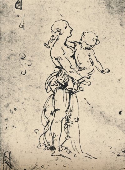 A Woman Carrying a Child by Leonardo da Vinci