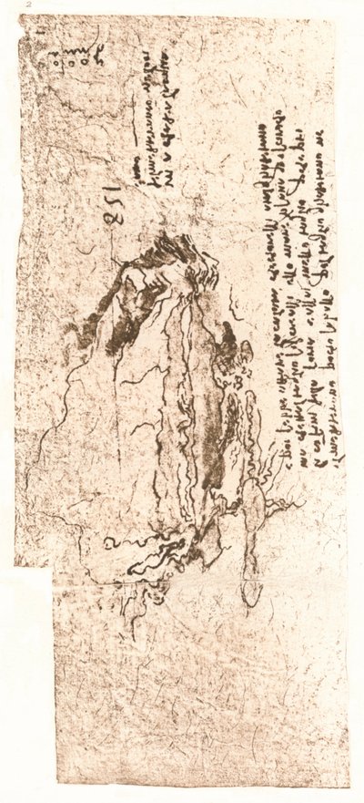 A map representing the Mediterranean Sea, c1472-c1519 by Leonardo da Vinci
