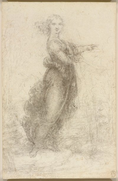 A Woman in a Landscape by Leonardo da Vinci