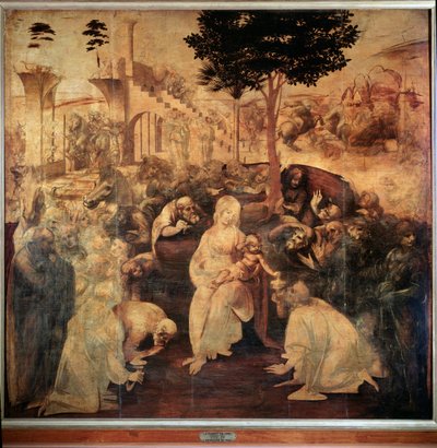 Adoration of the Magi by Leonardo da Vinci