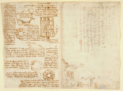 Drawings by Leonardo Da Vinci on the mechanical powers and forces, percussion, gravity, motion, optics and astronomy, with various arithmetical and geometrical propositions by Leonardo da Vinci