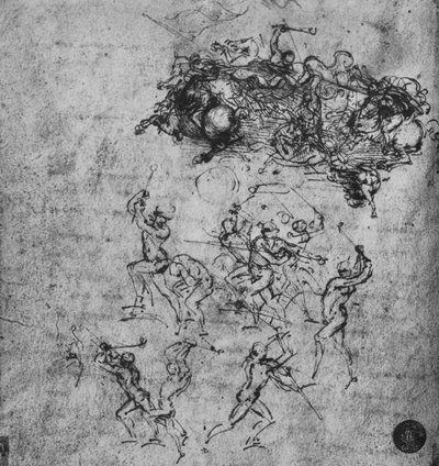 Battle of Horsemen and of Footsoldiers by Leonardo da Vinci