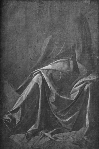 Cast of Drapery for a Seated Figure, c1475 by Leonardo da Vinci