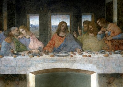 Detail (The Last Supper) by Leonardo da Vinci