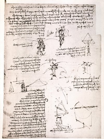 Extract from a Da Vinci Manuscript: Parachute by Leonardo da Vinci