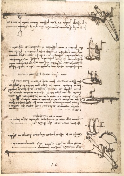 Extract from a Da Vinci Manuscript: Machine for Manufacturing Hollow Mirrors by Leonardo da Vinci