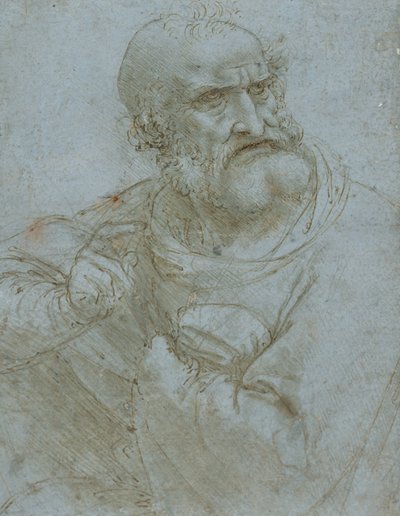 Figure of an Apostle (c.1495) by Leonardo da Vinci