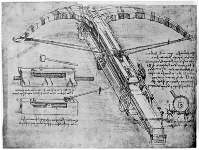 Giant Crossbow, 1480-1485, 1954 by Leonardo da Vinci
