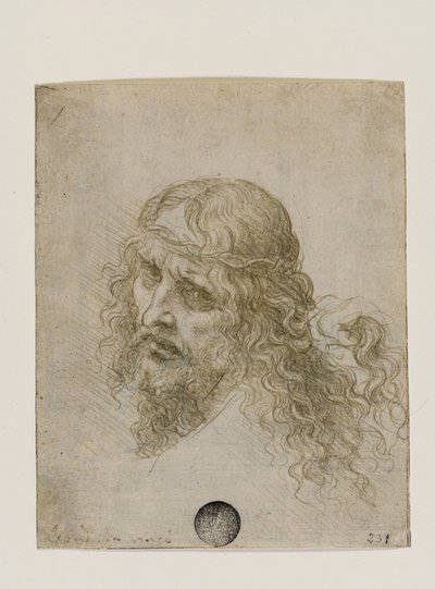 Head of Christ Crowned with Thorns by Leonardo da Vinci