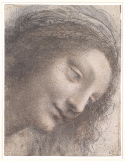 Head of Virgin by Leonardo da Vinci