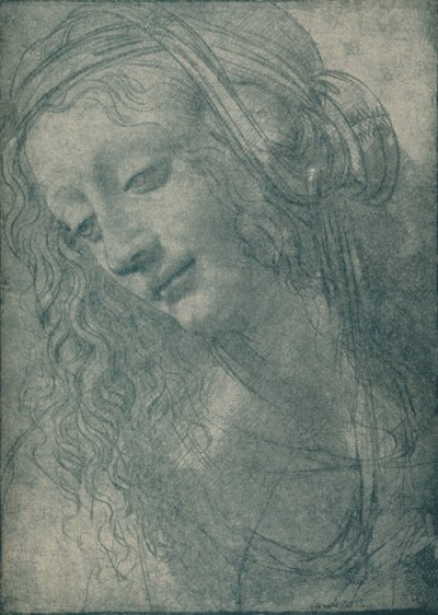 Head of a Virgin by Leonardo da Vinci