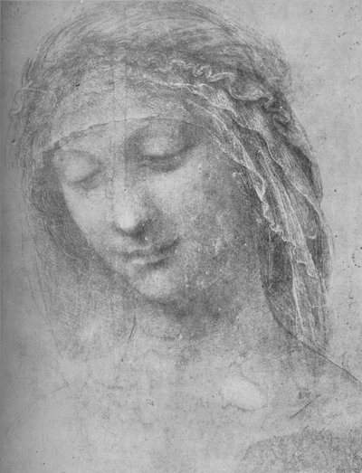 Head of a Woman Three-Quarters to the Left by Leonardo da Vinci