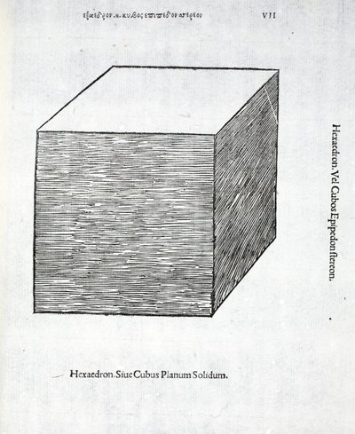 Hexaedron Planum Solidum, Illustration from 