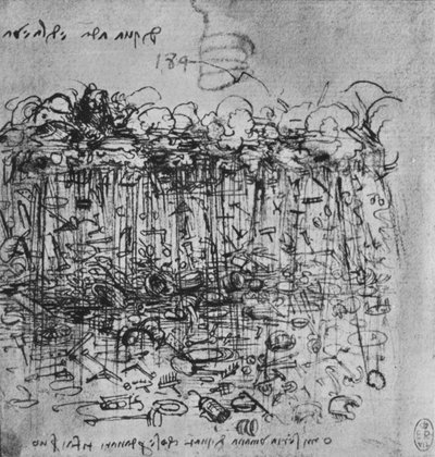Implements Rained Down the Earth from the Clouds by Leonardo da Vinci