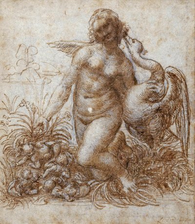 Leda and the swan by Leonardo da Vinci