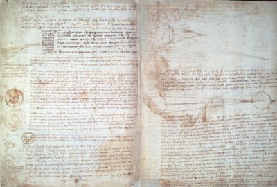 Leonardo da Vinci, Pages from Cod. Hammer by Leonardo da Vinci