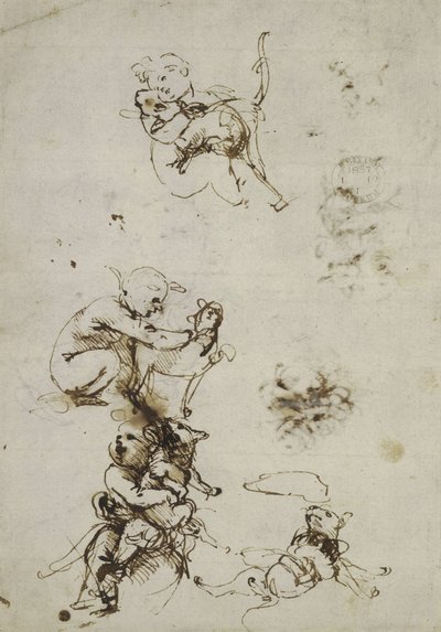 Leonardo da Vinci, Object 1857,0110.1 - Recto by Leonardo da Vinci