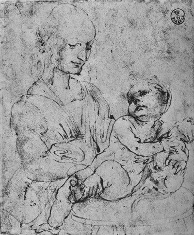 Madonna and Child with a Cat by Leonardo da Vinci