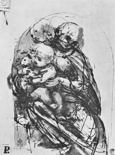Madonna and Child with a Cat by Leonardo da Vinci