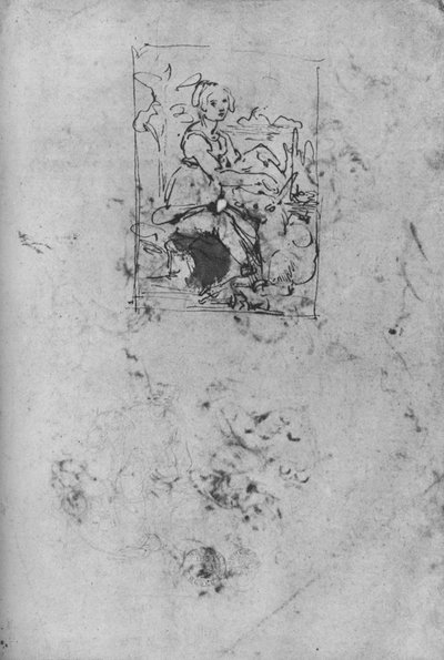 Maiden with a Unicorn, c1478-1480 by Leonardo da Vinci