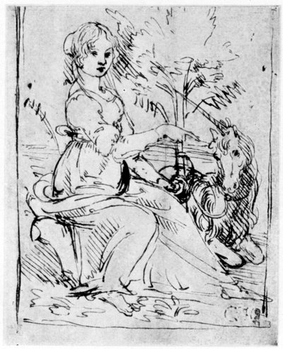 Maiden with a Unicorn by Leonardo da Vinci