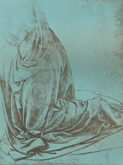 Preparatory study of drapery for the Angel in the 