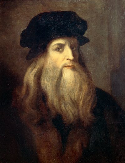 Presumed Self-portrait (Lucan portrait of de Vinci) by Leonardo da Vinci