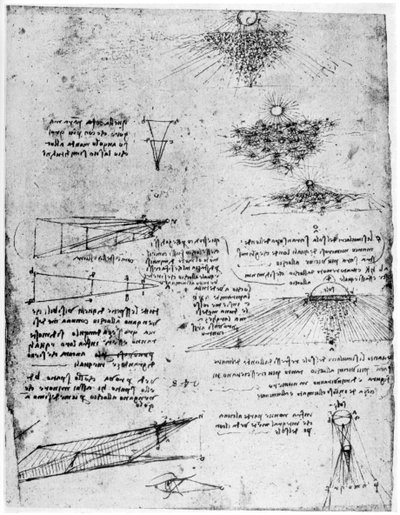 Reflections of the Sun on Water, Late 15th or Early 16th Century by Leonardo da Vinci