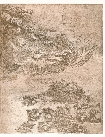 Representation of a tempest, c. 1472-c. 1519, 1883 by Leonardo da Vinci