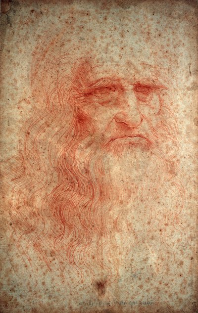 Self Portrait of Leonardo da Vinci by Leonardo da Vinci