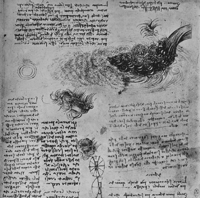 Studies of the Formation of Water in Motion by Leonardo da Vinci