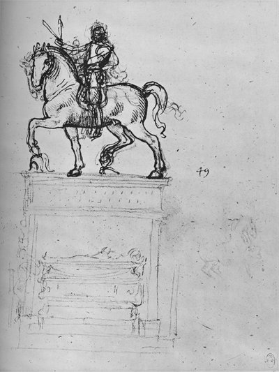 Study for an Equestrian Monument by Leonardo da Vinci