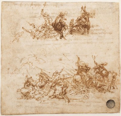 Study for the Battle of Anghiari by Leonardo da Vinci