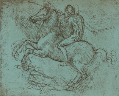 Study for the Sforza Monument by Leonardo da Vinci