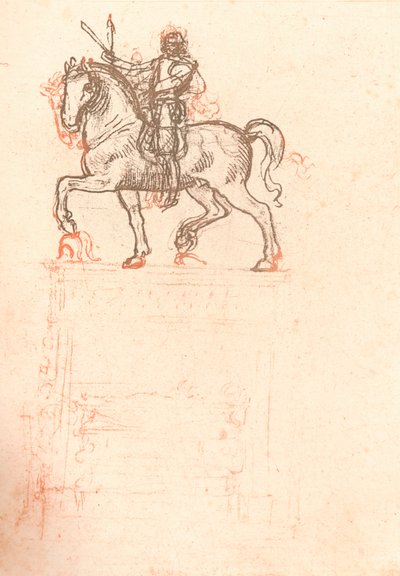 Study for the Sforza Monument by Leonardo da Vinci