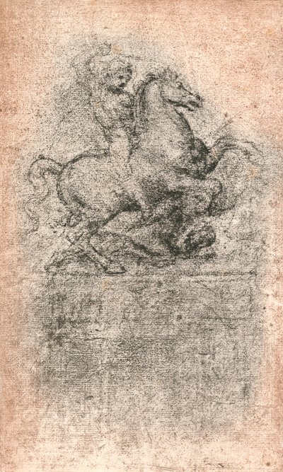 Study for the Sforza Monument by Leonardo da Vinci