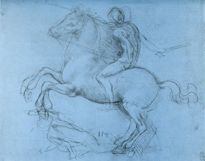 Study for the Sforza Monument by Leonardo da Vinci