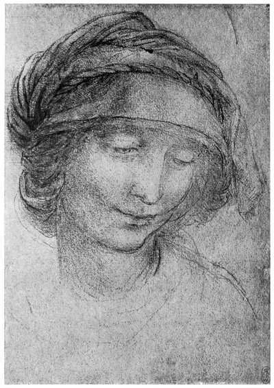 Study for the Head of St Anne by Leonardo da Vinci